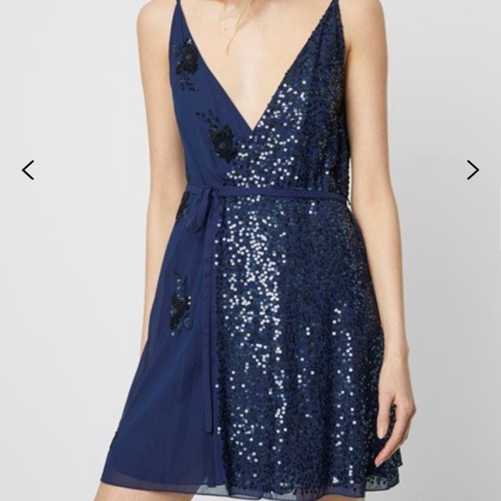 French Connection Blue Sequin Dress